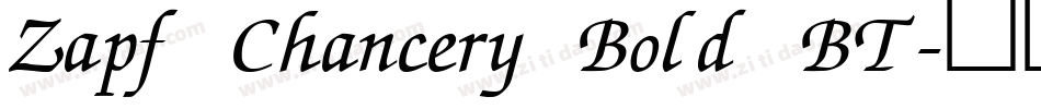Zapf Chancery Bold BT字体转换